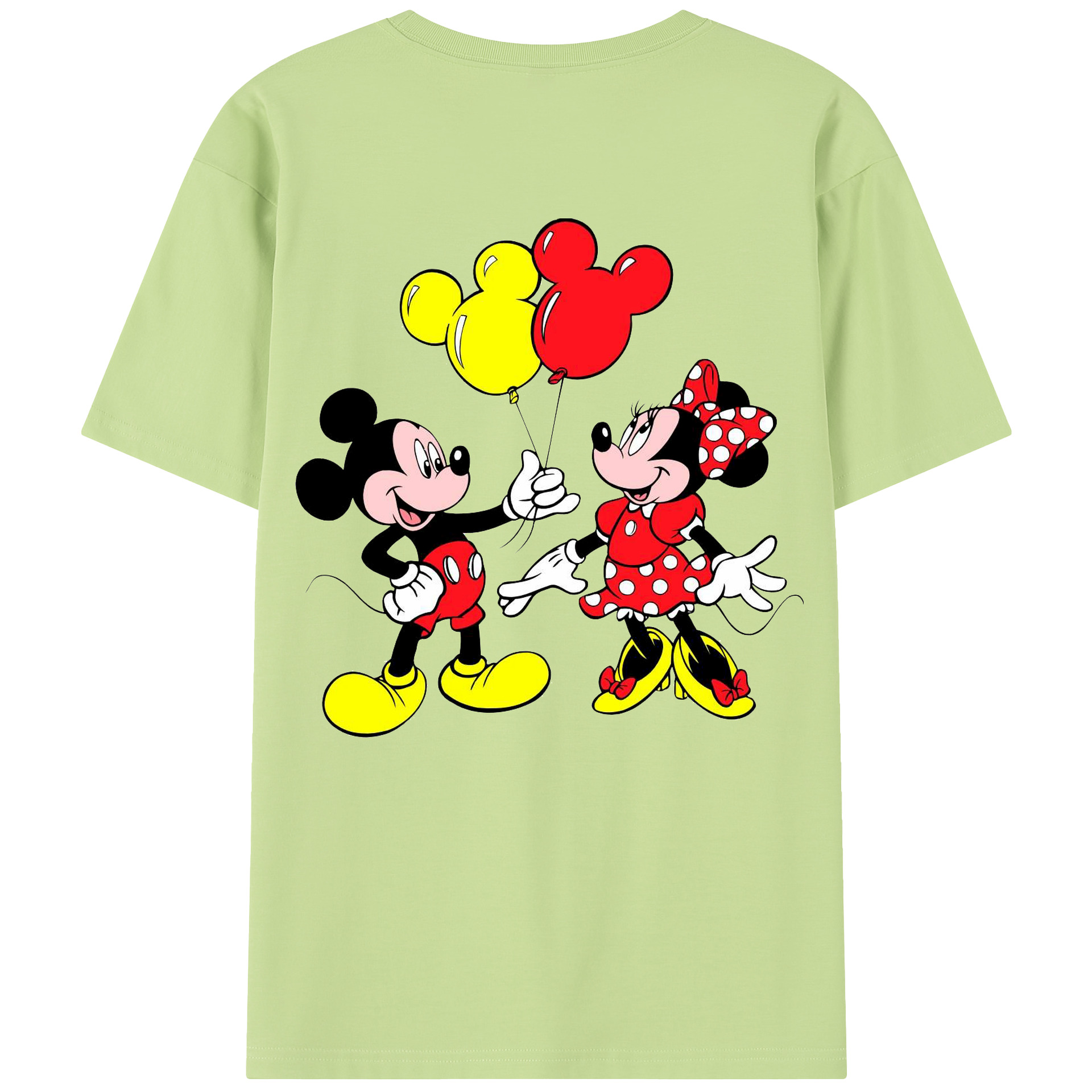 （画像用） ミッキーマウス Mickey Mouse 綿100％半袖Tシャツ（背面プリント）